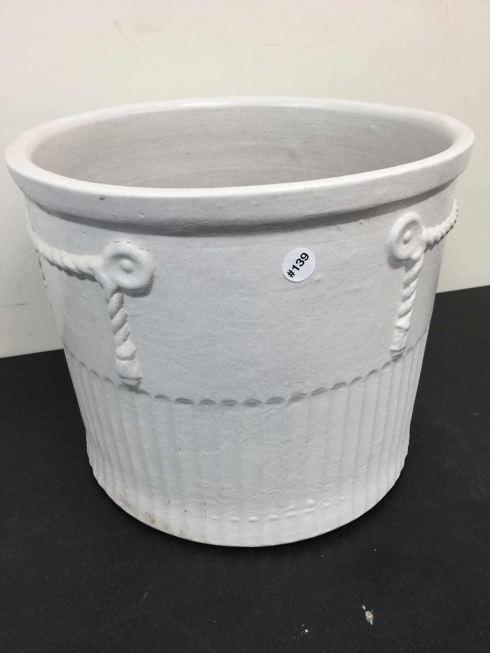 Pottery Planter: 15" x 17".