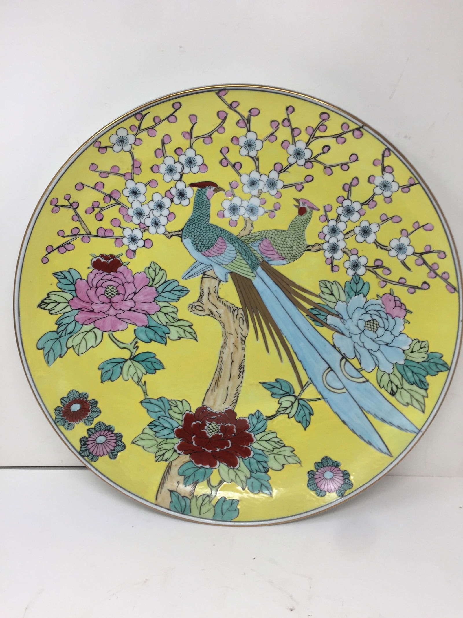 Japanese Polychrome Platter (1 of 5)