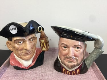 2 Royal Doulton Toby Mugs