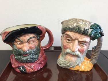 2 Royal Doulton Toby Mugs