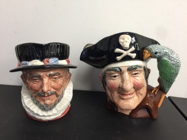 2 Royal Doulton Toby Mugs