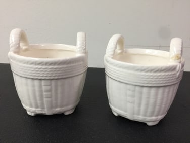 Tiffany and Co. Ceramic Weaved Baskets