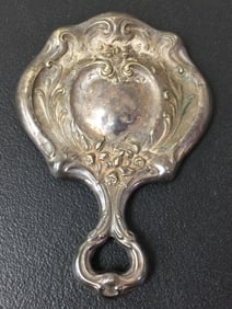 German Silver Dressing Mirror