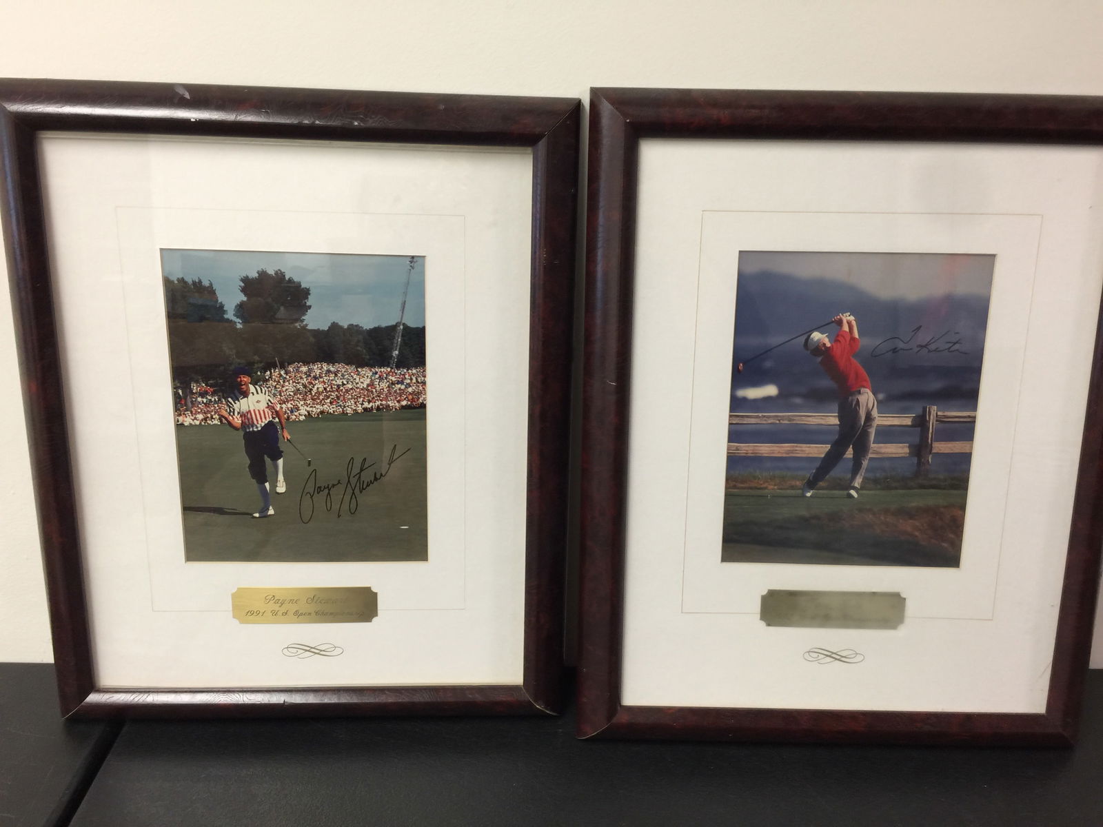 Tom Kite and Payne Stewart Autographed Pictures (1 of 4)