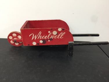 Painted Childs Wheel Barrow