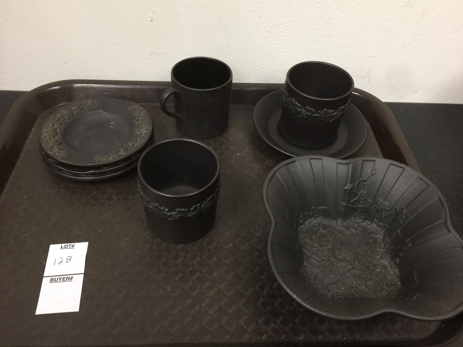 8 Pcs Black Wedgwood Basalt (1 of 4)