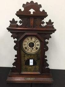 Carved Victorian Mantle Clock