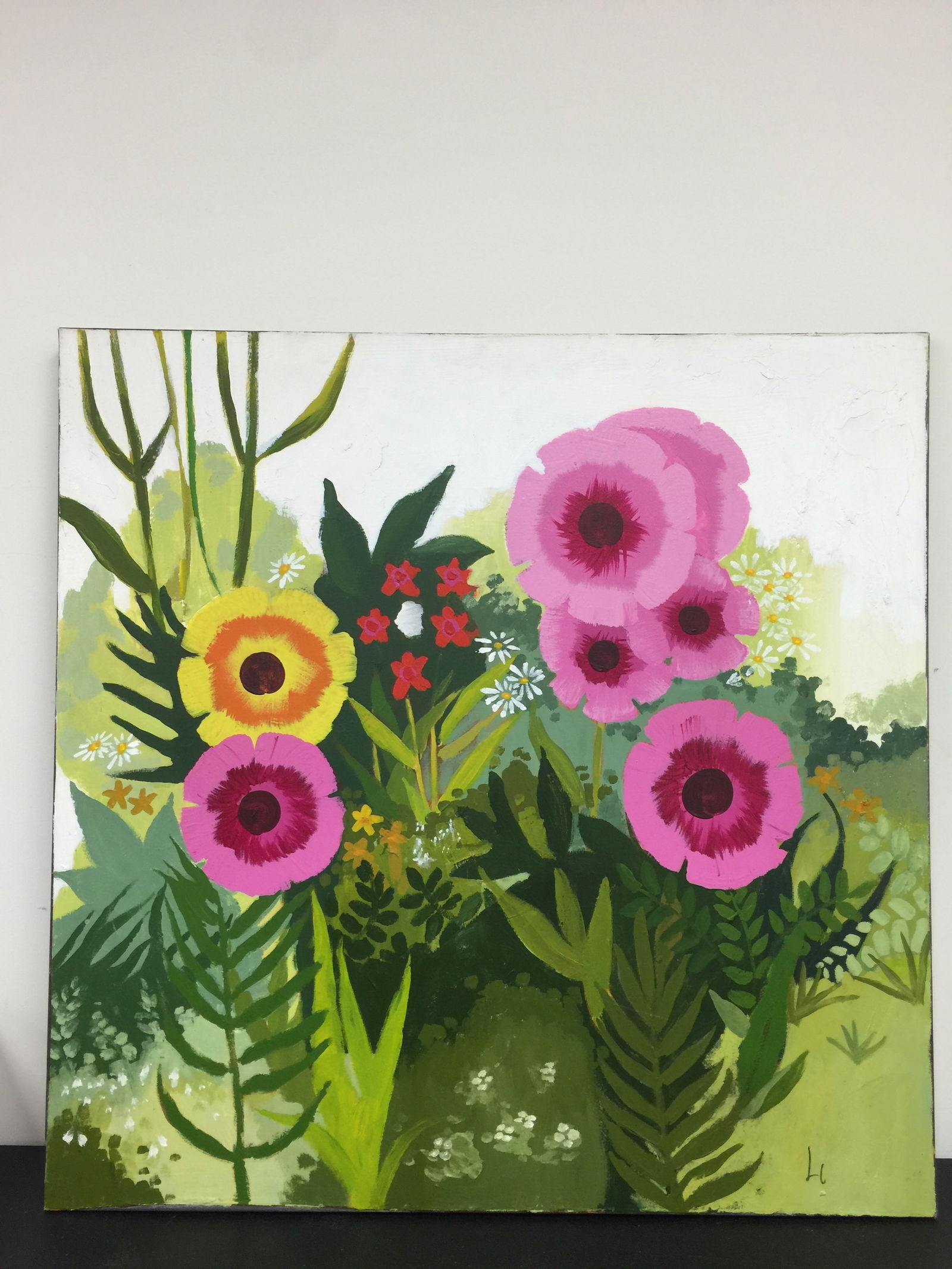 Modern Still Life Painting: 40" x 40".