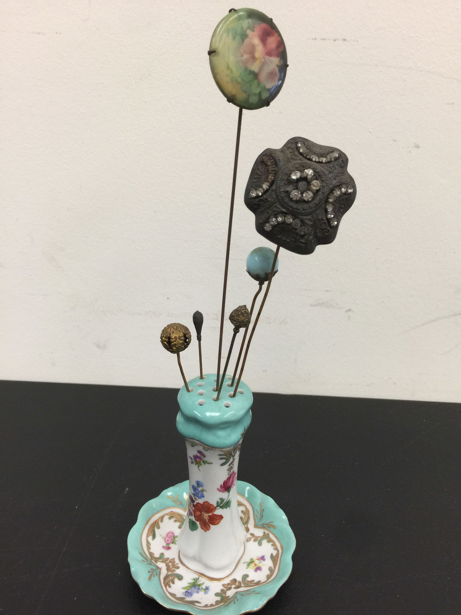 Hat Pin Holder w/Victorian Hat Pins (1 of 4)