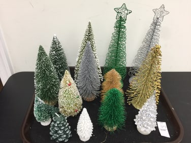 Grouping of Decorative Christmas Trees