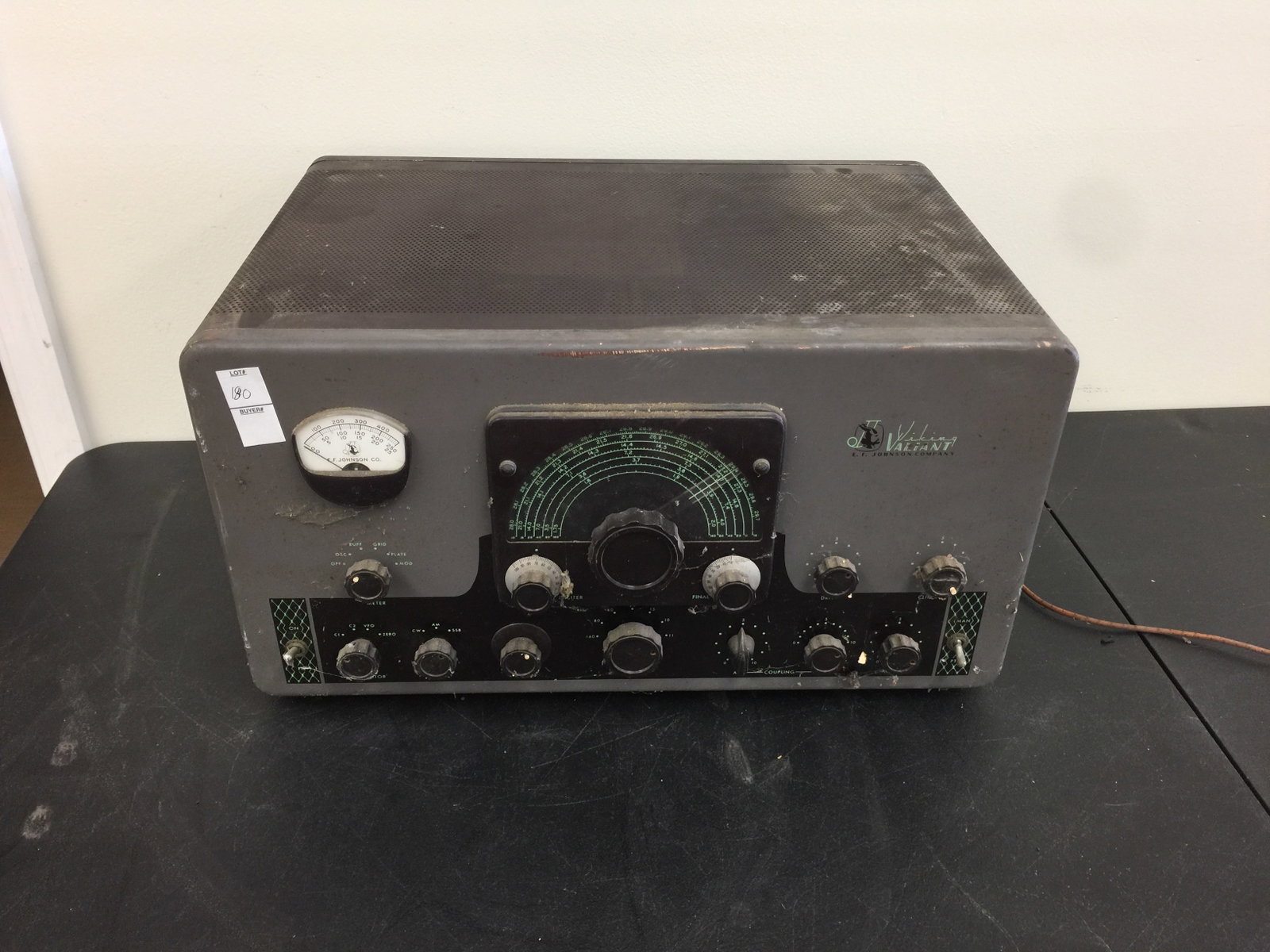 Johnson Viking Valiant Radio Transmitter: By EF Johnson Company. 21" x 14" x 11.5".