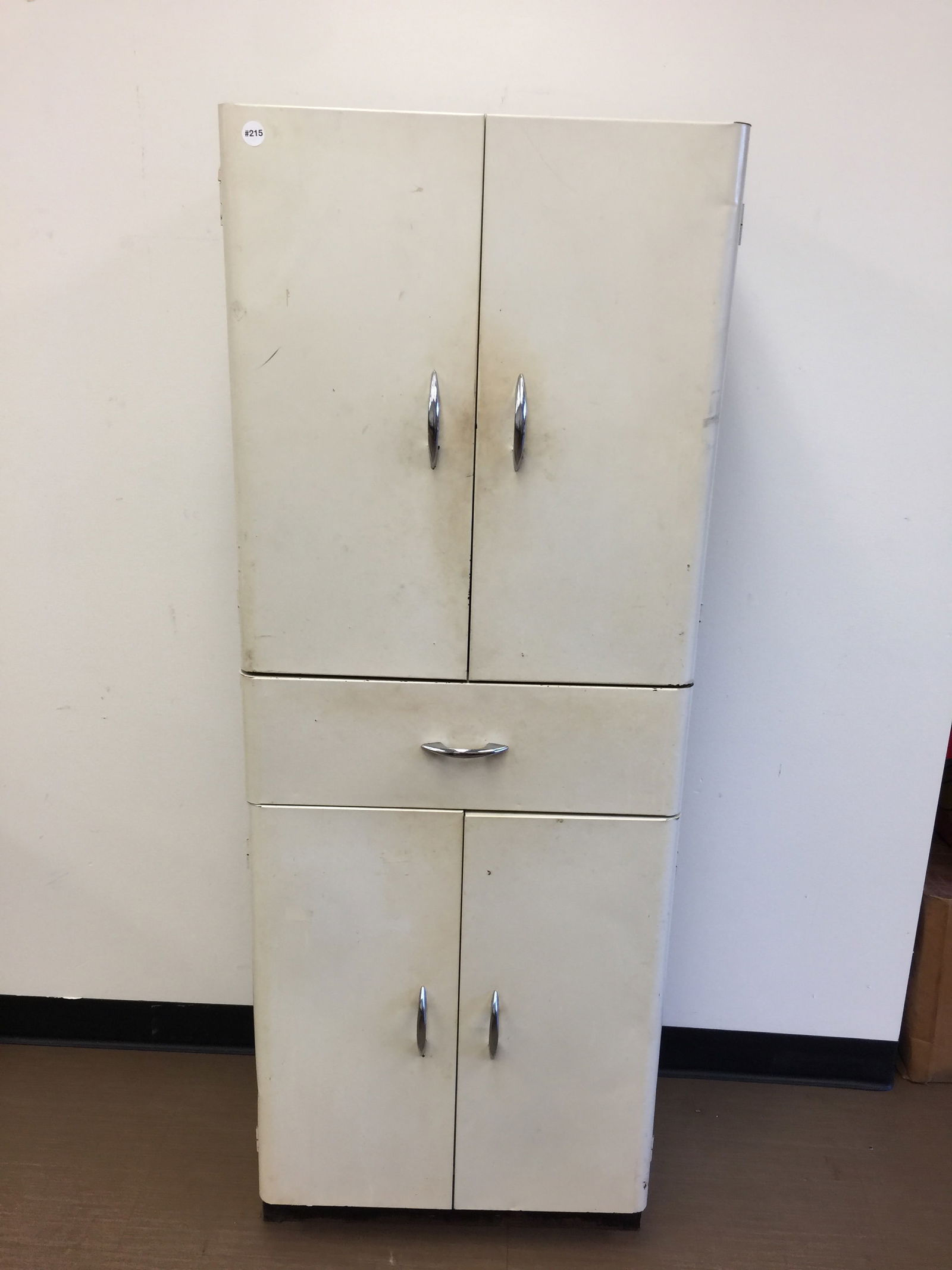 Art Deco Metal Kitchen Cabinet (1 of 6)