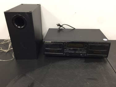 Pioneer Dual Cassette & Speaker