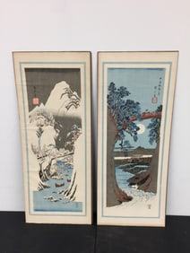 Pair of Asian Block Prints