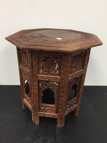 Carved Teakwood Stand