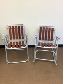 Retro Aluminum Chair and Rocker