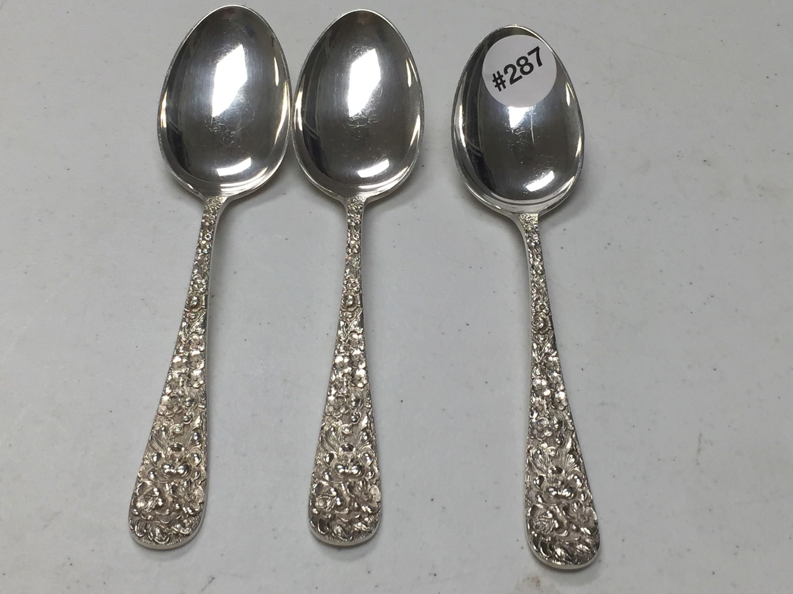 3 Stieff Sterling Serving Spoons (1 of 2)