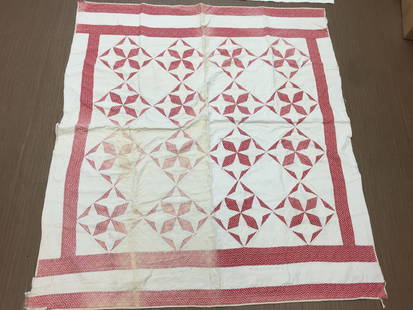 4 Antique/Vintage Quilts: Various sizes & patterns.
