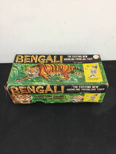 Marx Bengali Tiger Toy in Box: dated 1961, comes with original 13" box