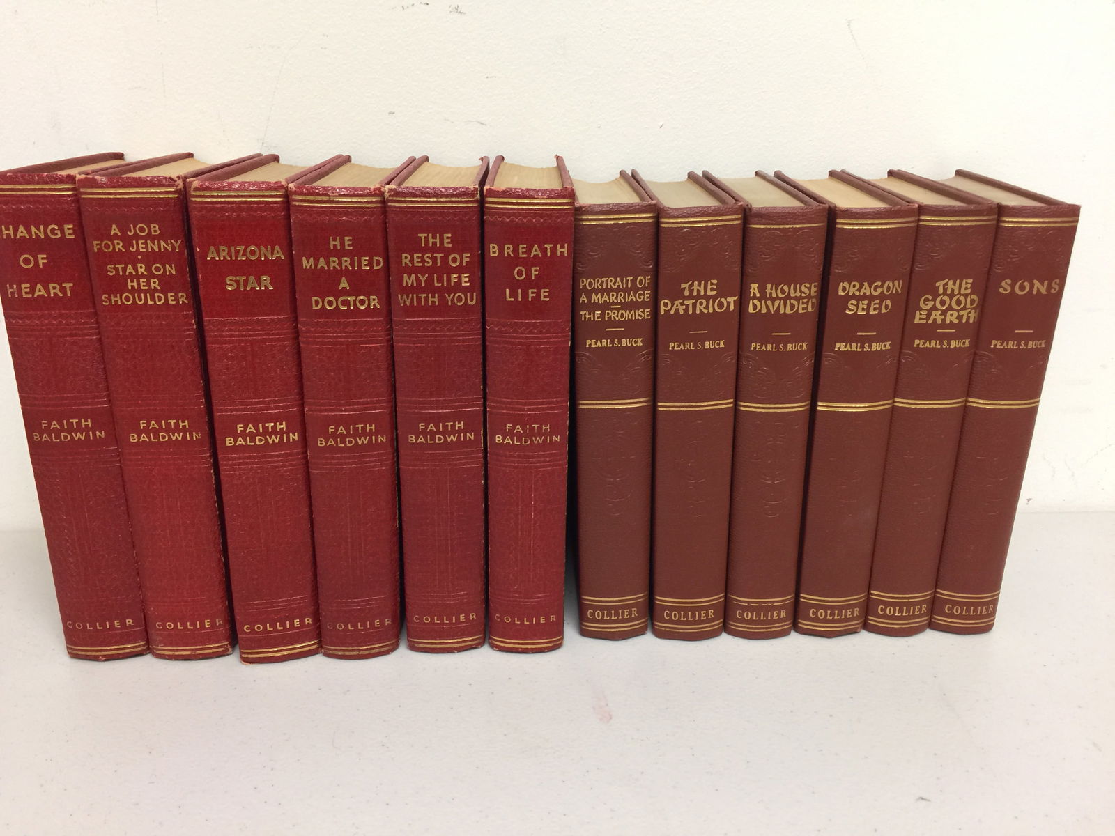 2 Sets of Collier Leather Bound Books (1 of 5)