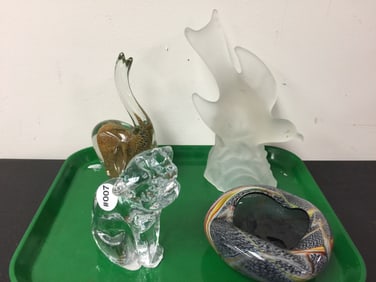 Art Glass and Animal Grouping