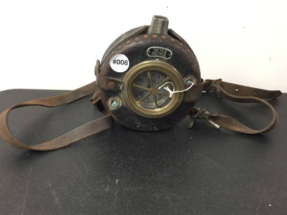 Detex Newman Watchman Security Clock: in original case, ca. 1930s, 6"W.