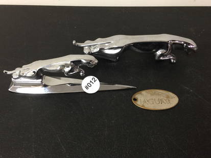 Jaguar Chrome Hood Ornaments: largest 8"L.