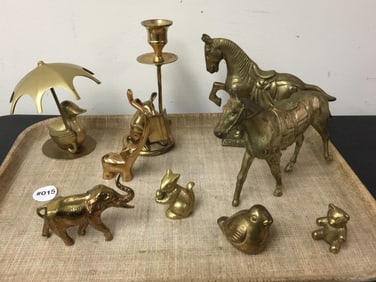 Vintage Brass Animals