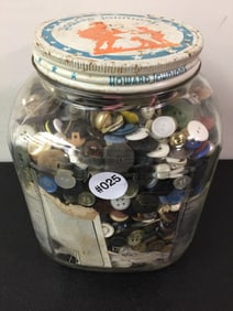 Jar of Antique Buttons