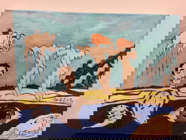 Modernist Painting on Canvas