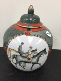 Horse Racing Themed Urn