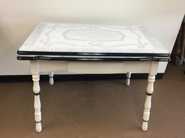 Vintage Porcelain Top Table