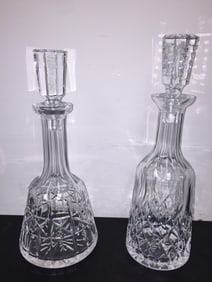 (2) Waterford Decanters
