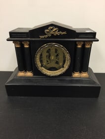 Antique Ansonia Iron Case Clock