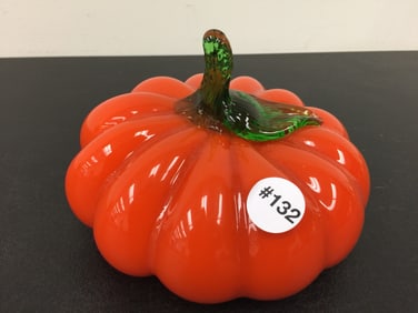 Art Glass Pumpkin