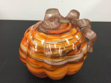 Art Glass Pumpkin