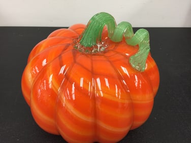 Art Glass Pumpkin