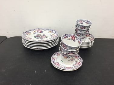 21 Pcs Transferware Candia