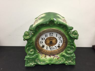 Ansonia China Case Clock