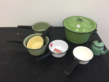 7 Pcs Enamelware
