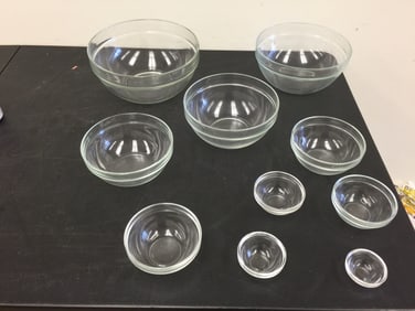 Nest of 10 Arc Mixing Bowl