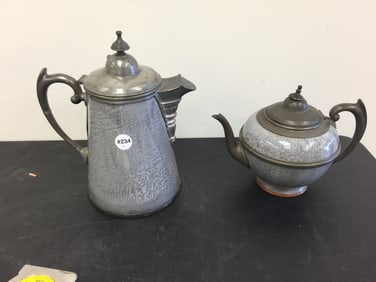 2 Granite Pots