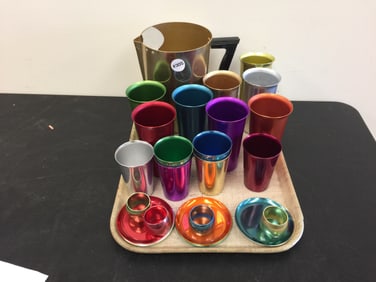 Vintage Aluminum Water Set Plus