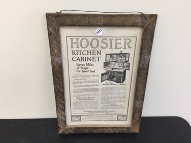 Vintage Hoosier Kitchen Cabinet ADV