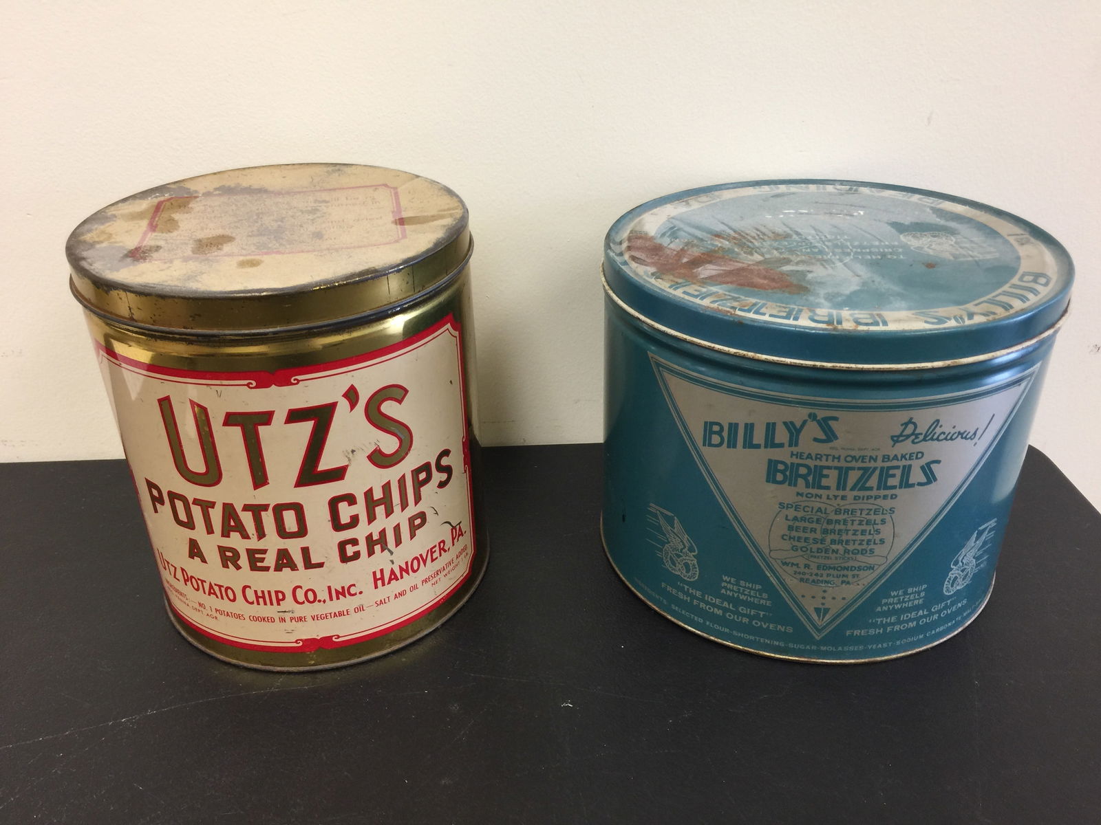 アンティーク缶　ヴィンテージ缶 ⑦ POTATO CHIPS Cain's Antique Potato Chip Can | eBay