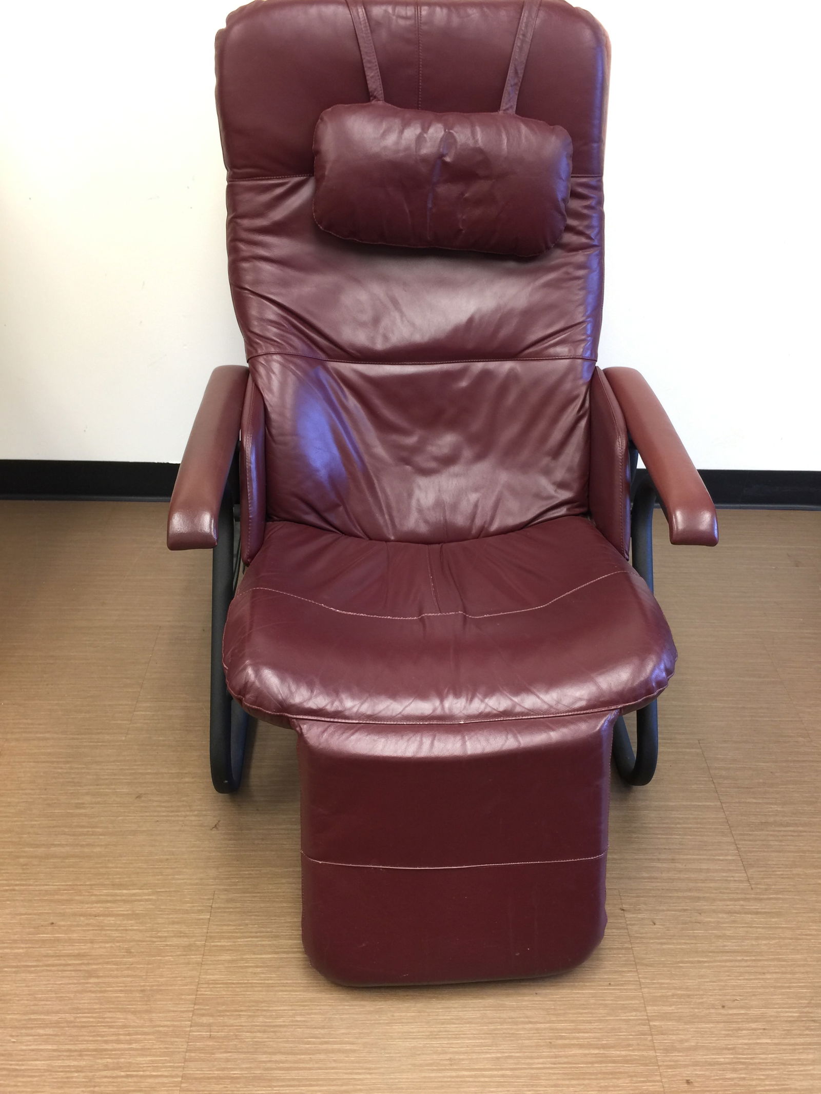 MCM Leather Recliner: 30" x 38" x 42".