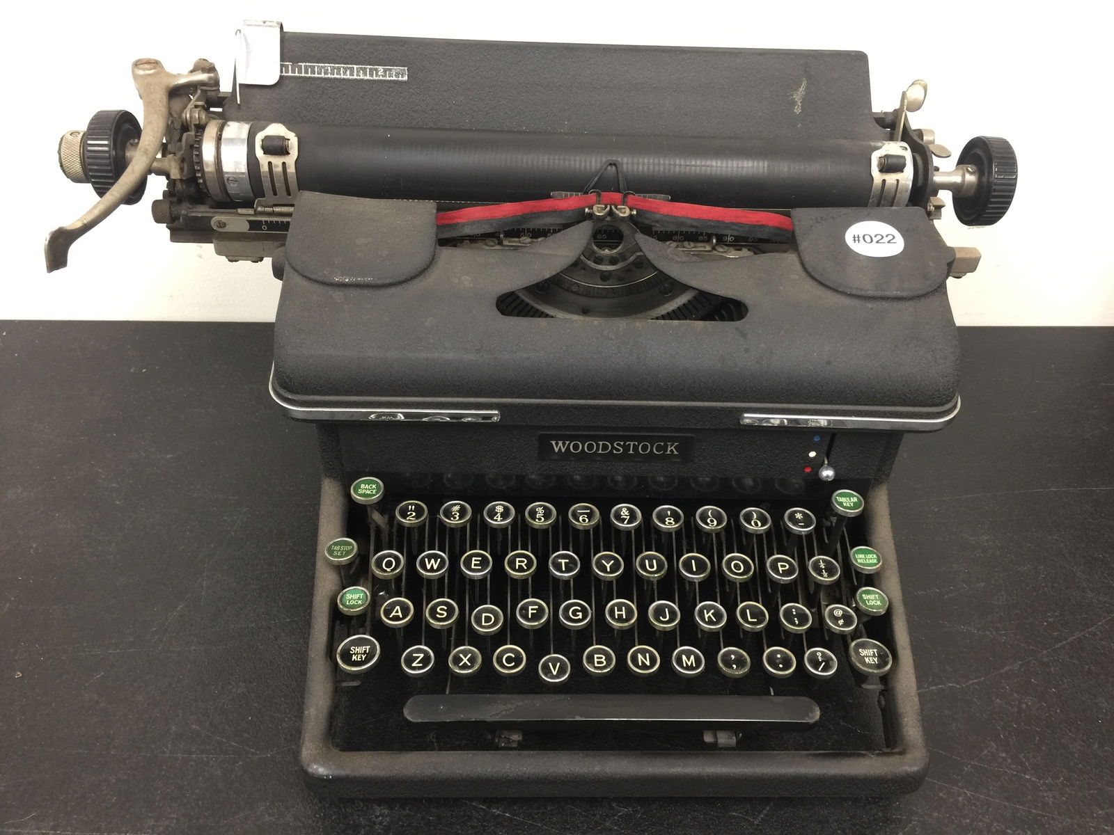 Woodstock Typewriter: 12" x 8".