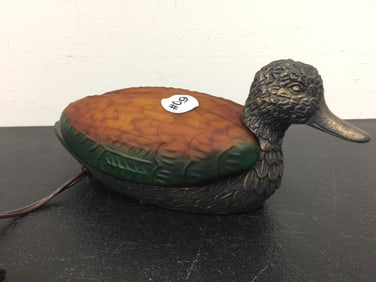 Duck Art Glass Lamp