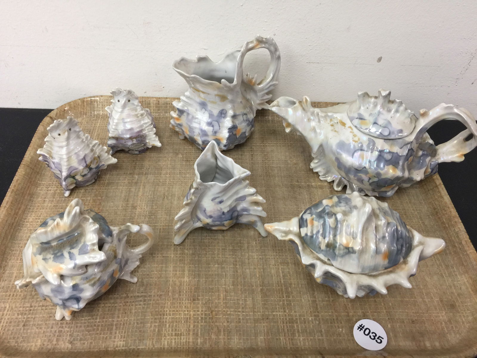 (7) Royal Beyreuth Nautilus Shell Teaset (1 of 4)