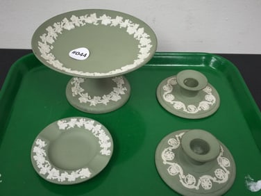 (4) Green Wedgwood